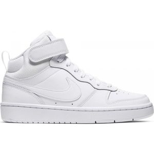 Nike COURT BOROUGH MID 2 Dětské kotníkové tenisky, bílá, velikost obraz