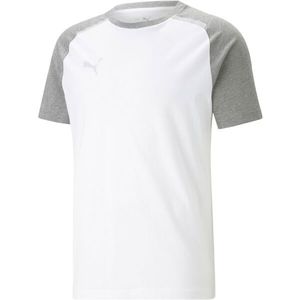 Puma TEAMCUP CASUALS TEE Fotbalové triko, bílá, velikost obraz