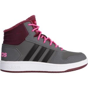 adidas HOOPS MID 2.0 K Dětské zateplené tenisky, šedá, velikost 39 1/3 obraz