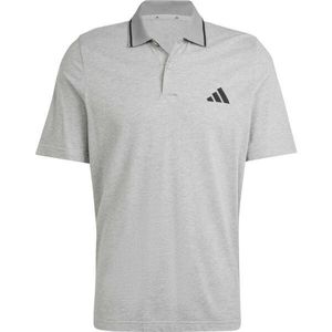 adidas ESSENTIALS PIQUÉ SMALL LOGO Pánské triko, šedá, velikost obraz