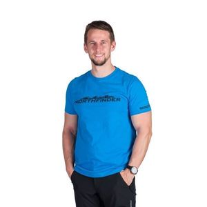 Northfinder FERDINAND Pánské outdoorové triko, modrá, velikost obraz