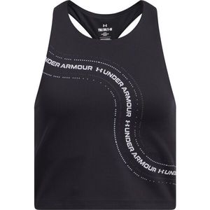 Under Armour MOTION BRANDED CROP Dívčí tílko, černá, velikost S obraz