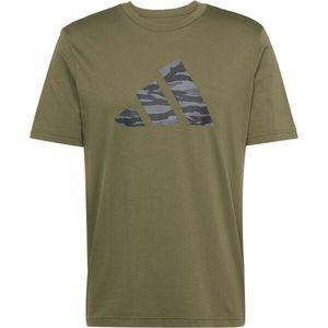 adidas M C CAMO LOGO TEE Pánské tričko, khaki, velikost obraz