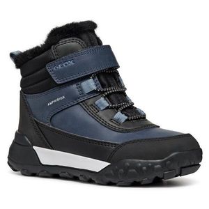Geox J TREKKYUP Chlapecké zimní boty, tmavě modrá, velikost obraz