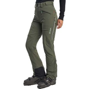 TENSON TOUR SOFTSHELL Dámské skialpové kalhoty, khaki, velikost obraz