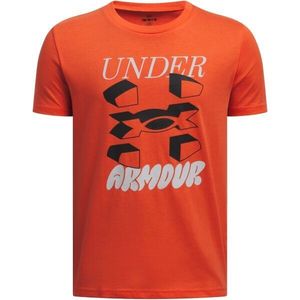 Under Armour SPLIT BIG LOGO Chlapecké tričko, oranžová, velikost L obraz