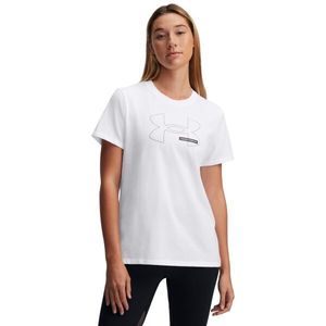 Under Armour RIVAL OUTLINE Dámské tričko, bílá, velikost obraz