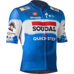 Castelli QUICK STEP COMPETIZIONE Pánský cyklistický dres, modrá, velikost obraz