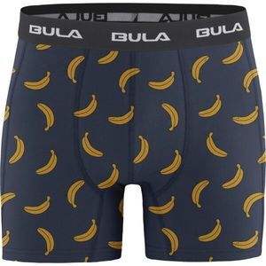 Bula PRINT BOXER Pánské bavlněné boxerky, tmavě modrá, velikost obraz