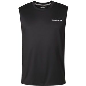 PROGRESS DRIVER SINGLET Pánský sportovní nátělník, černá, velikost obraz