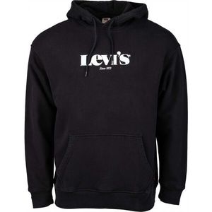 Levi's® T2 RELAXED GRAPHIC PO MV LOGO Pánská mikina, černá, velikost obraz