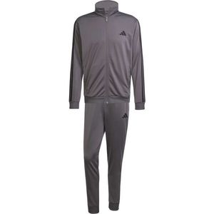 adidas SPORTSWEAR BASIC 3-STRIPES TRICOT M Pánská souprava, tmavě šedá, velikost obraz