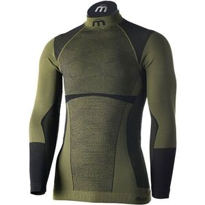 Mico MAGLIA LUPETTO M/L WARM CONTROL Pánské termoprádlo, tmavě zelená, velikost obraz