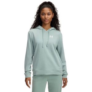 Under Armour RIVAL TERRY HOODIE Dámská mikina, světle zelená, velikost L obraz