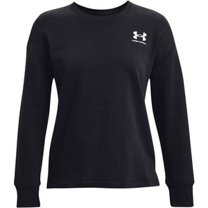 Under Armour RIVAL FLEECE OVERSIZE CREW Dámská mikina, černá, velikost obraz