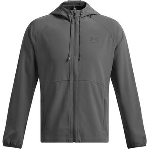 Under Armour STRETCH WOVEN WINDBREAKER Pánská bunda, tmavě šedá, velikost M obraz