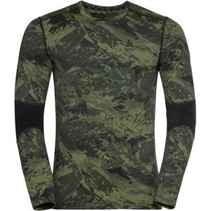 Odlo M BL TOP WHISTLER ECO Pánské funkční triko, tmavě zelená, velikost obraz