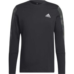 adidas CAMO LONG SLEEVE TEE Pánské tričko, černá, velikost obraz