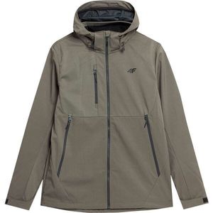 4F MEN´S JACKET SOFTSHELL Pánská softshellová bunda, khaki, velikost obraz